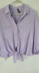 Lavender H&M blouse
